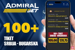AdmiralBet 100+ specijal - U tri koraka do kvote 120!